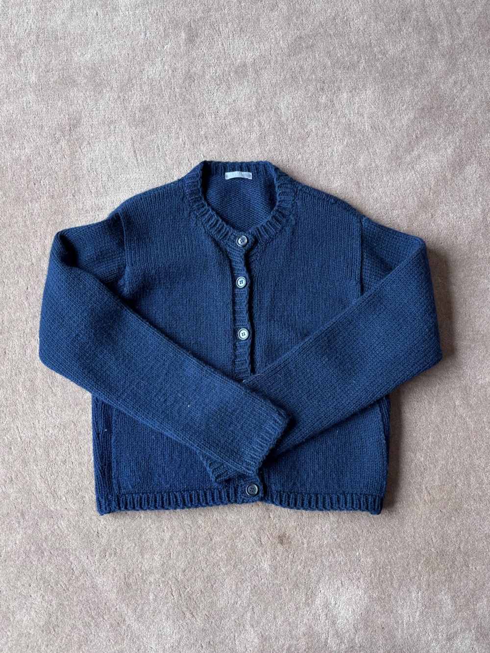 Margaret Howell Merino Wool Cardigan | Size 10 (small) | Navy